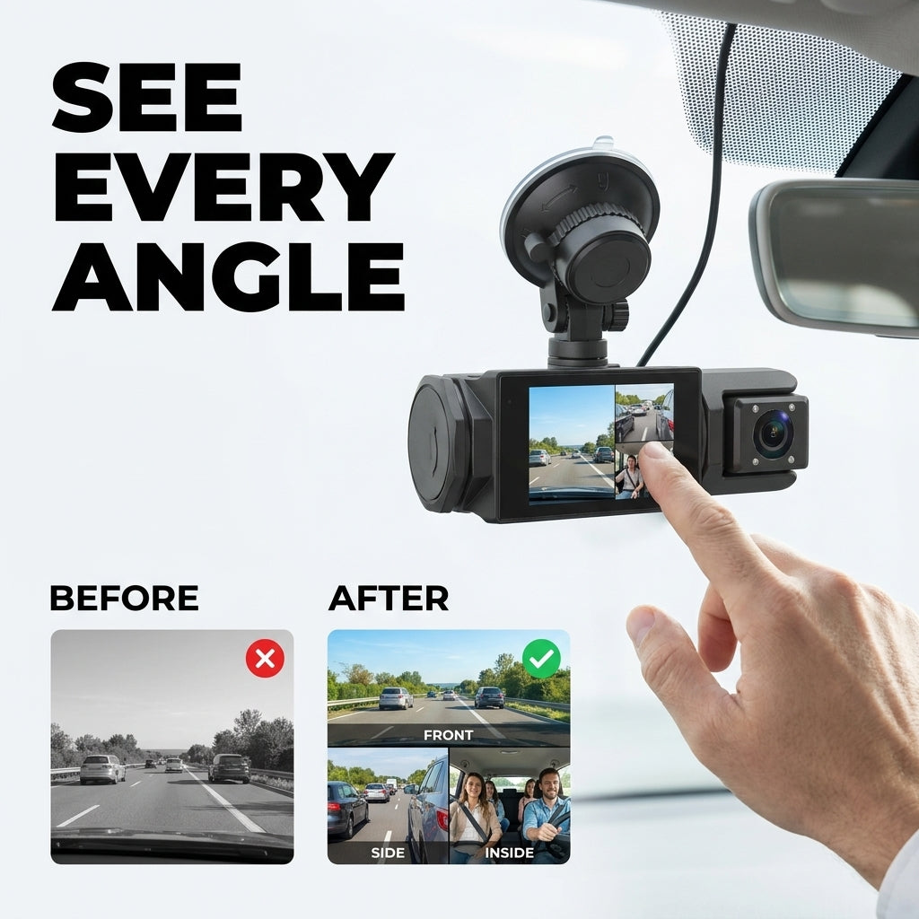 Three-Lens Dash Cam, picture 1