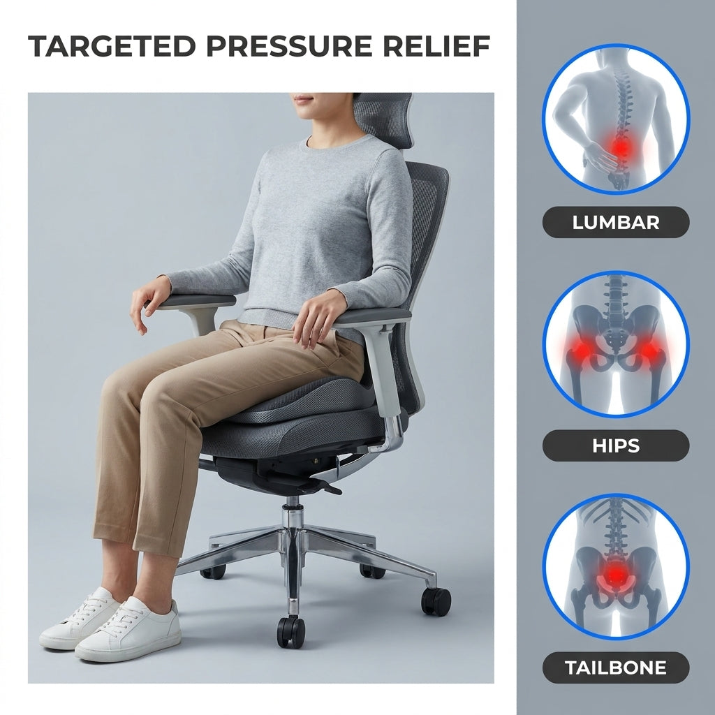 Ergonomic Memory Foam Seat Cushion, picture 2