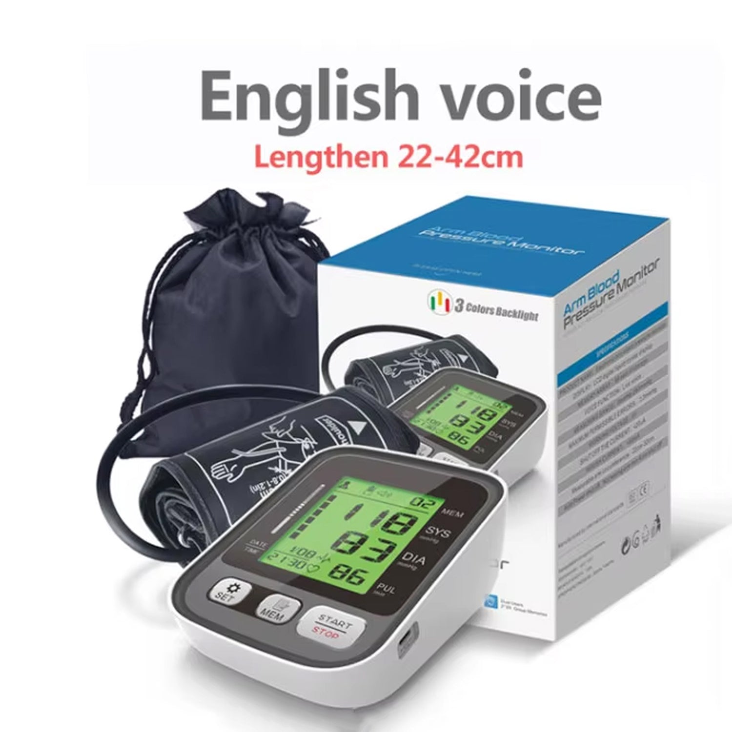 CareHelis Home BP Monitor – Upper Arm Blood Pressure