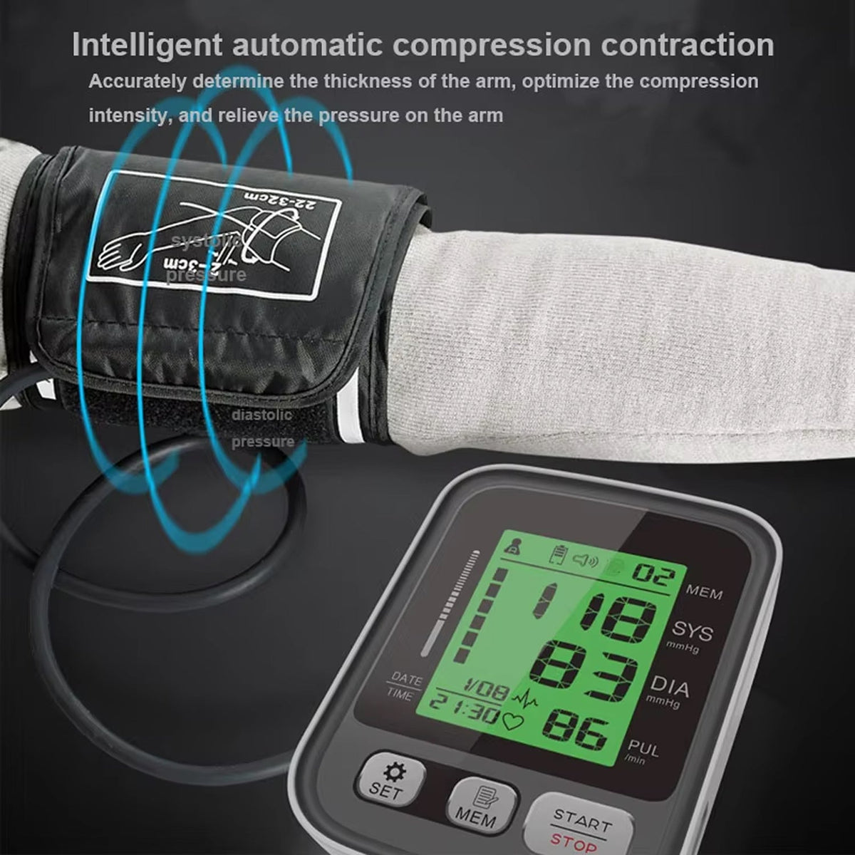 CareHelis Home BP Monitor – Upper Arm Blood Pressure