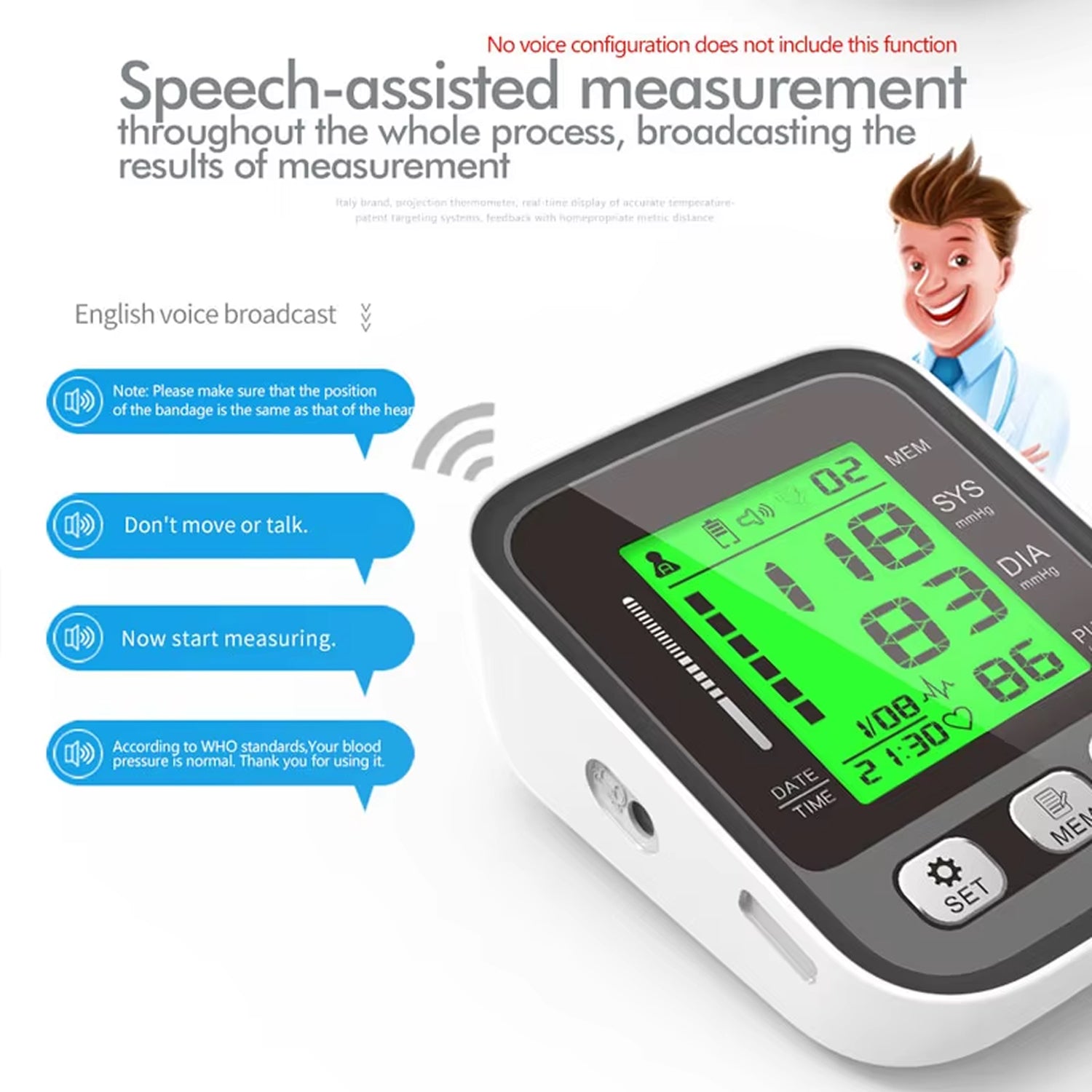 CareHelis Home BP Monitor – Upper Arm Blood Pressure