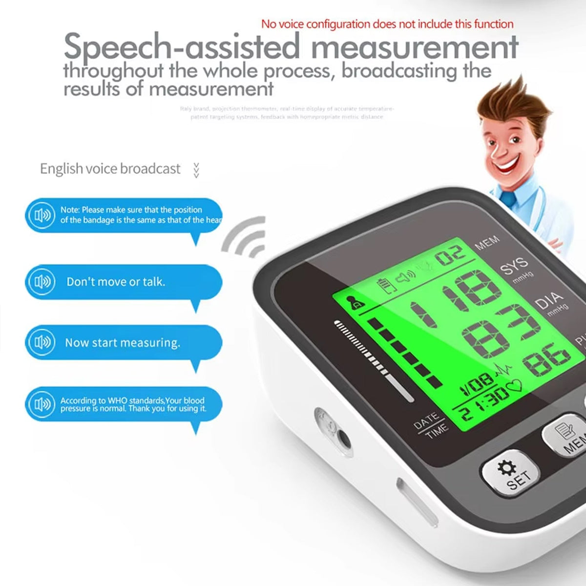 CareHelis Home BP Monitor – Upper Arm Blood Pressure