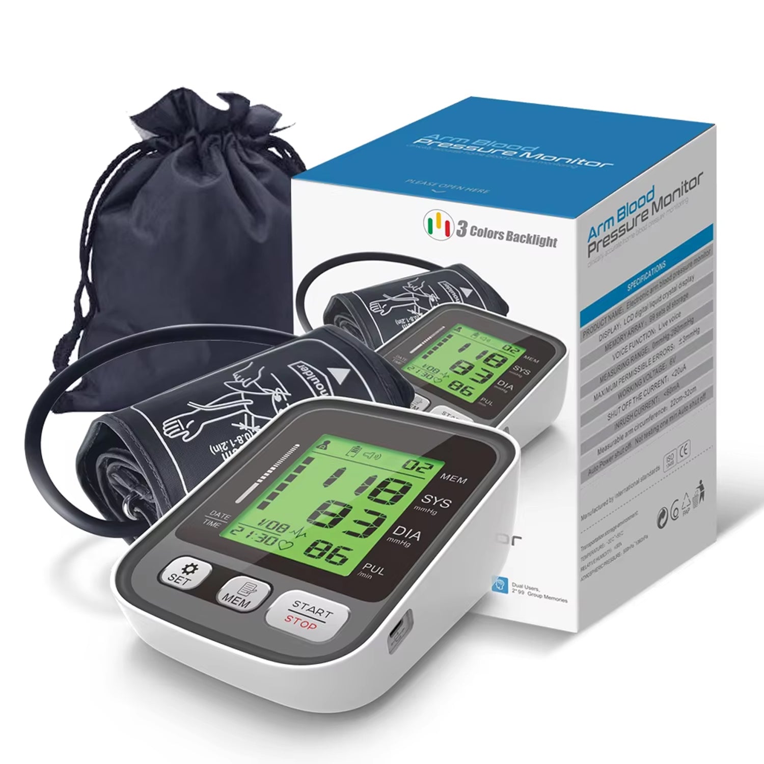 CareHelis Home BP Monitor – Upper Arm Blood Pressure