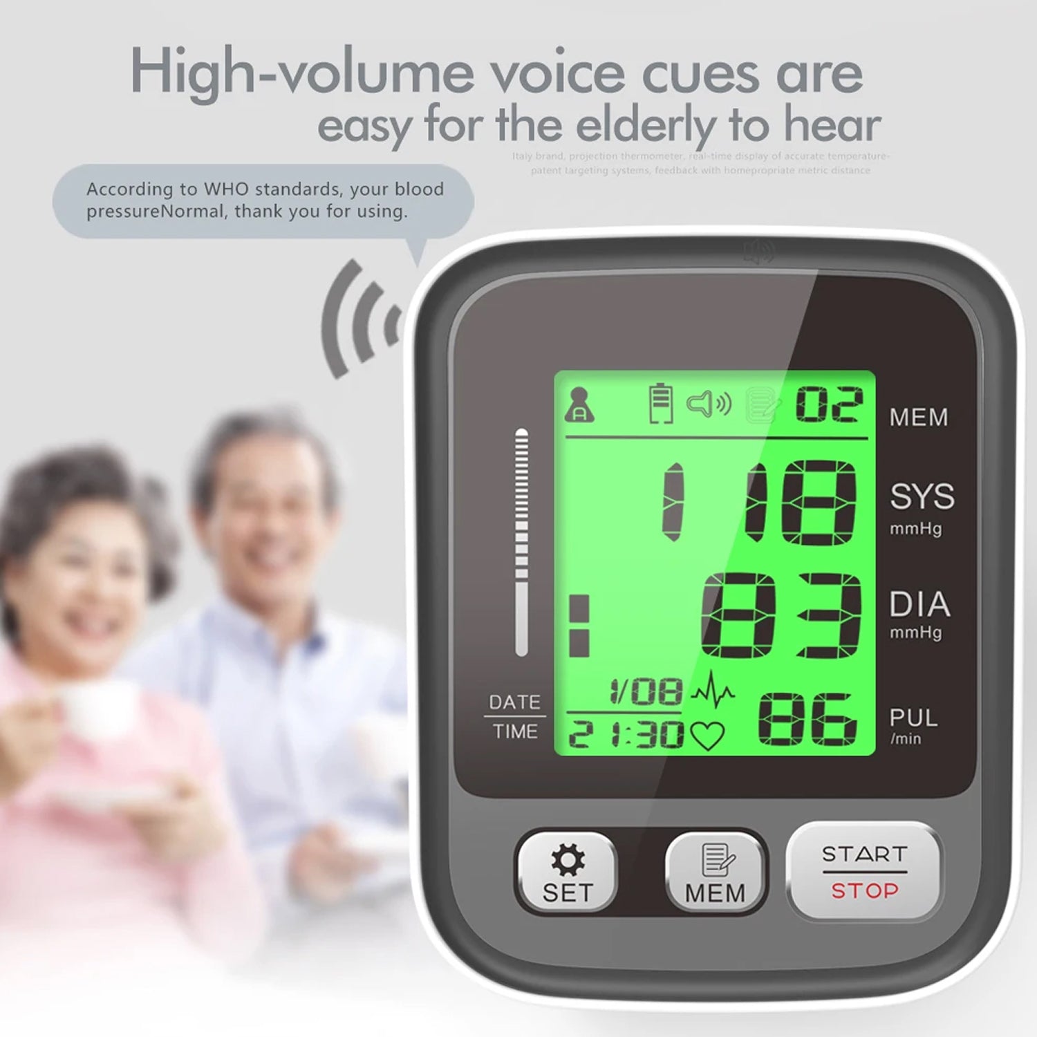CareHelis Home BP Monitor – Upper Arm Blood Pressure